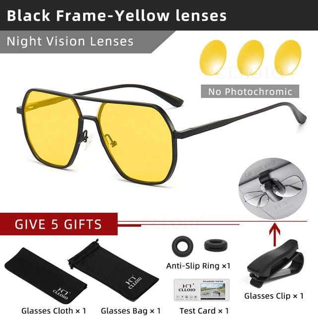 Aluminum Photochromic Sunglasses