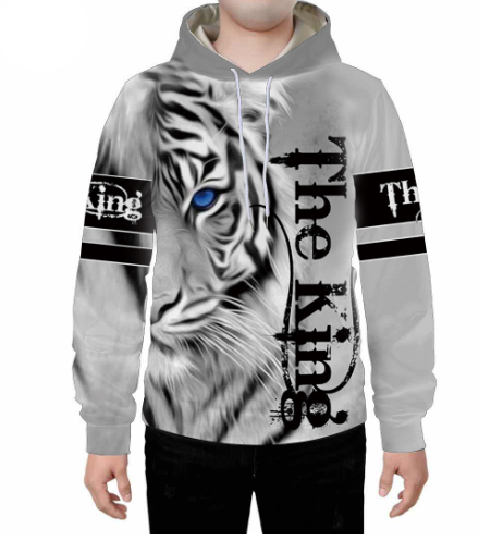 Lion - White Tiger Hoodies