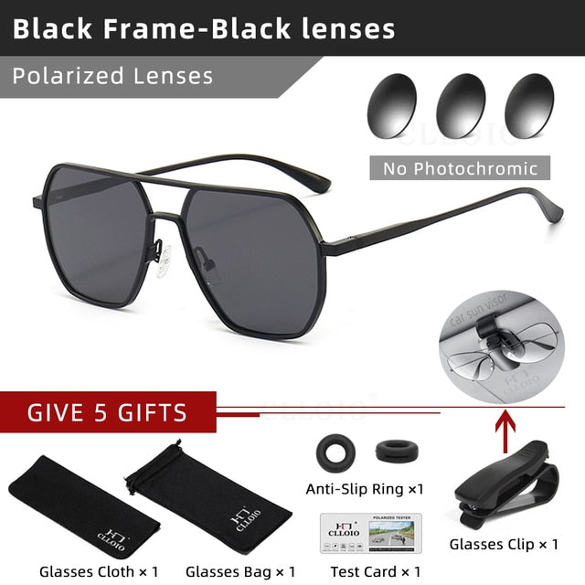 Aluminum Photochromic Sunglasses