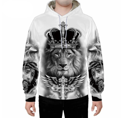 Lion - White Tiger Hoodies