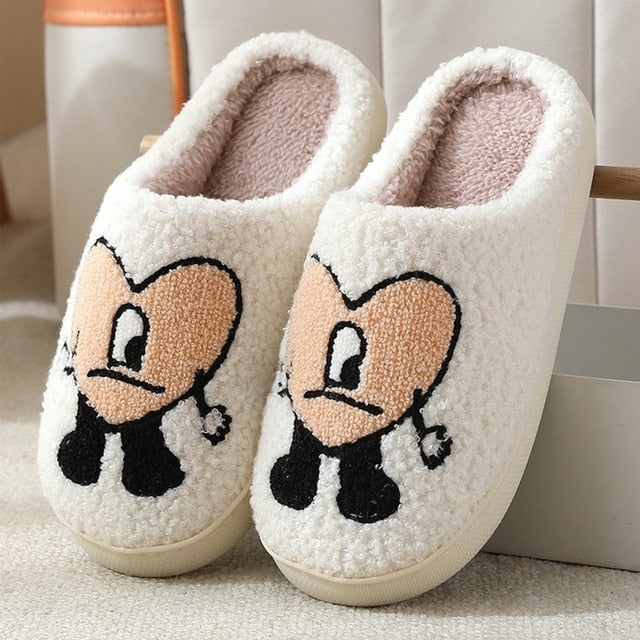 Love Heart Fluffy Slippers