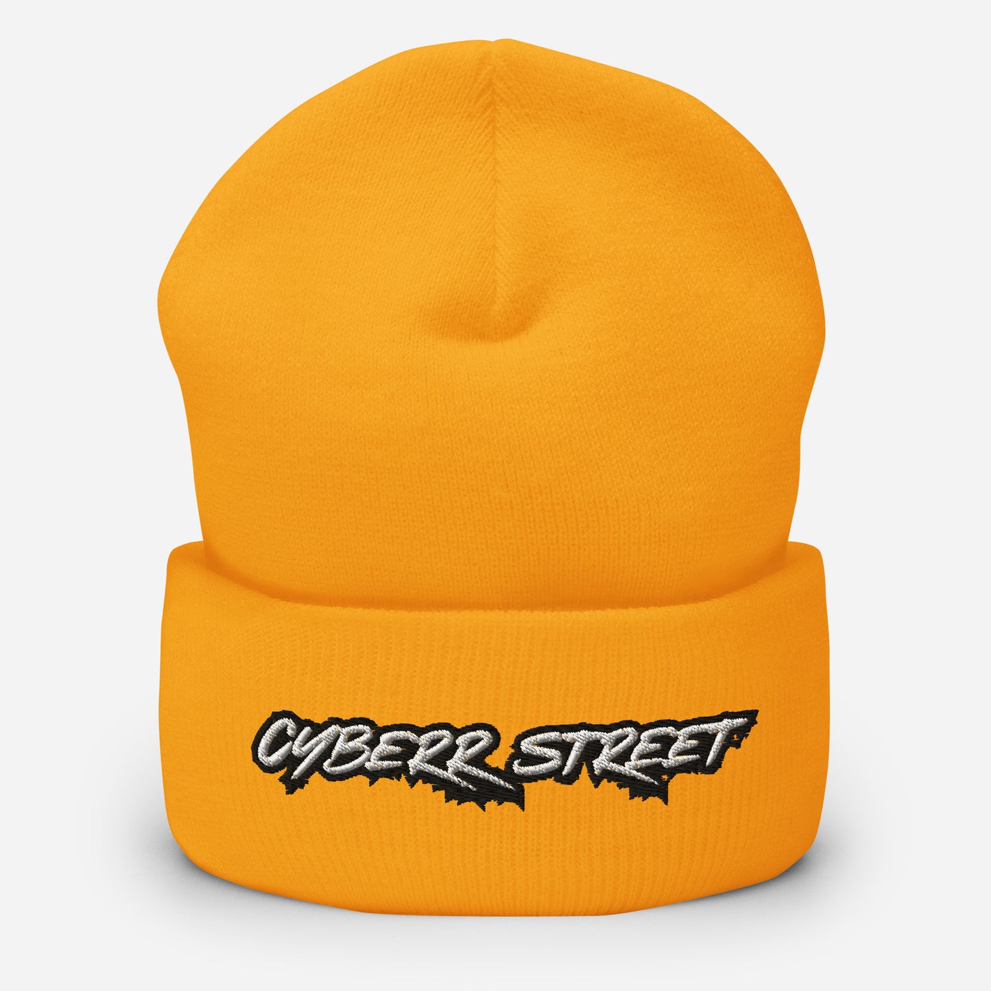 Unisex Cyberr Street Cuffed Beanie W/B