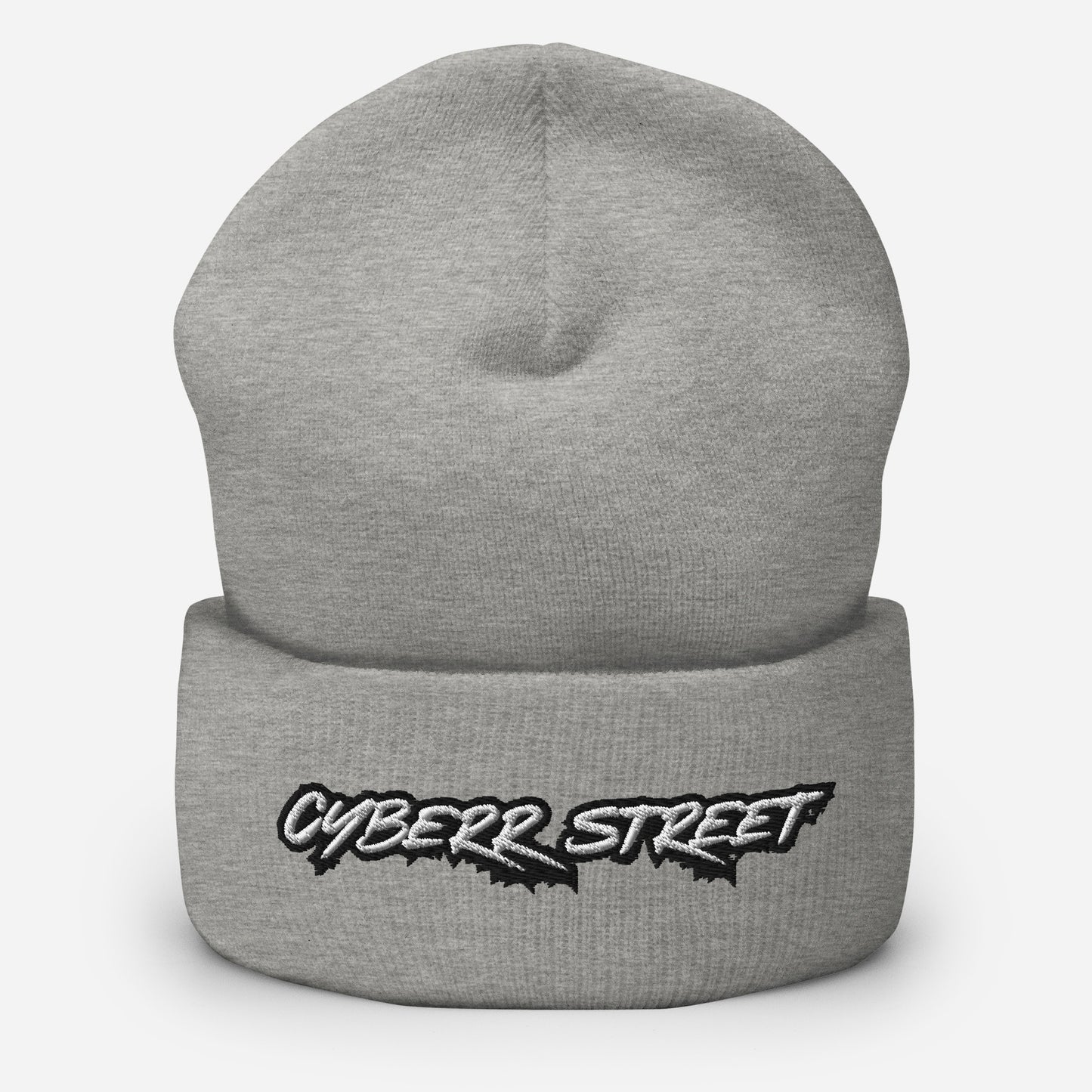 Unisex Cyberr Street Cuffed Beanie W/B