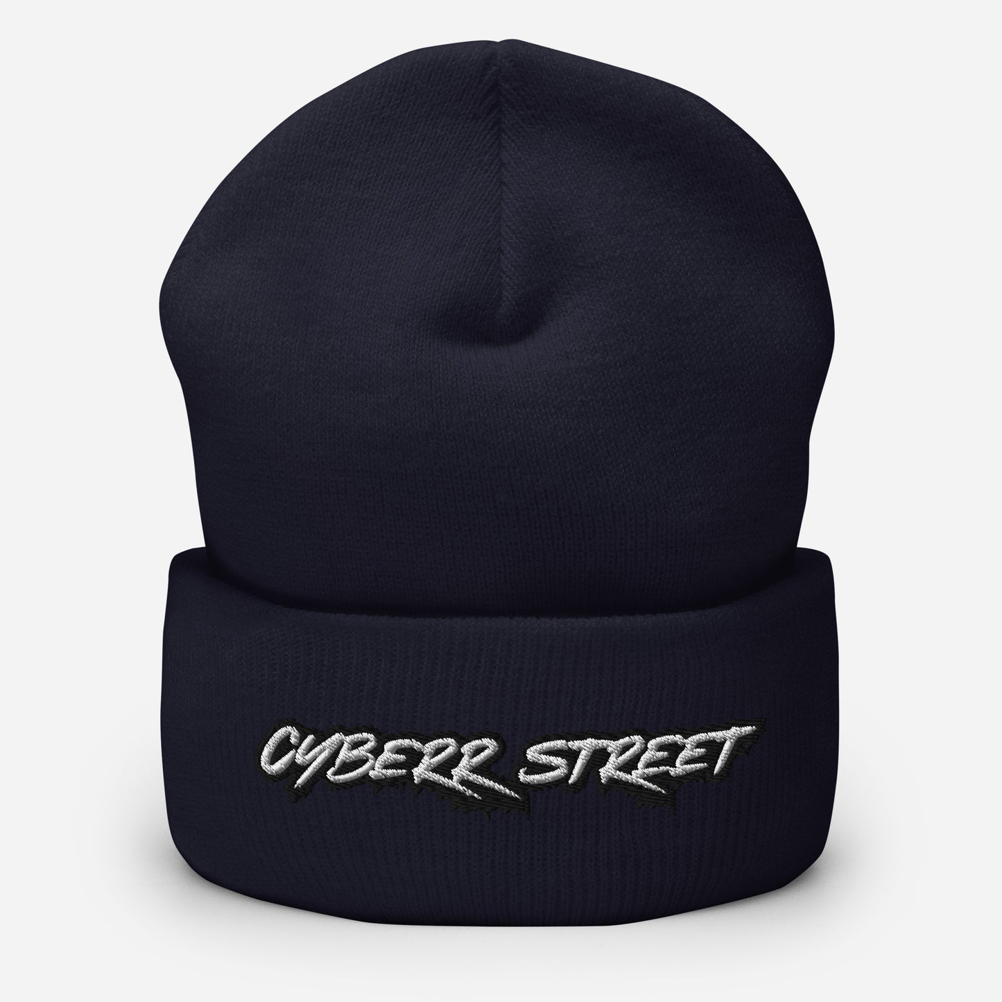 Unisex Cyberr Street Cuffed Beanie W/B