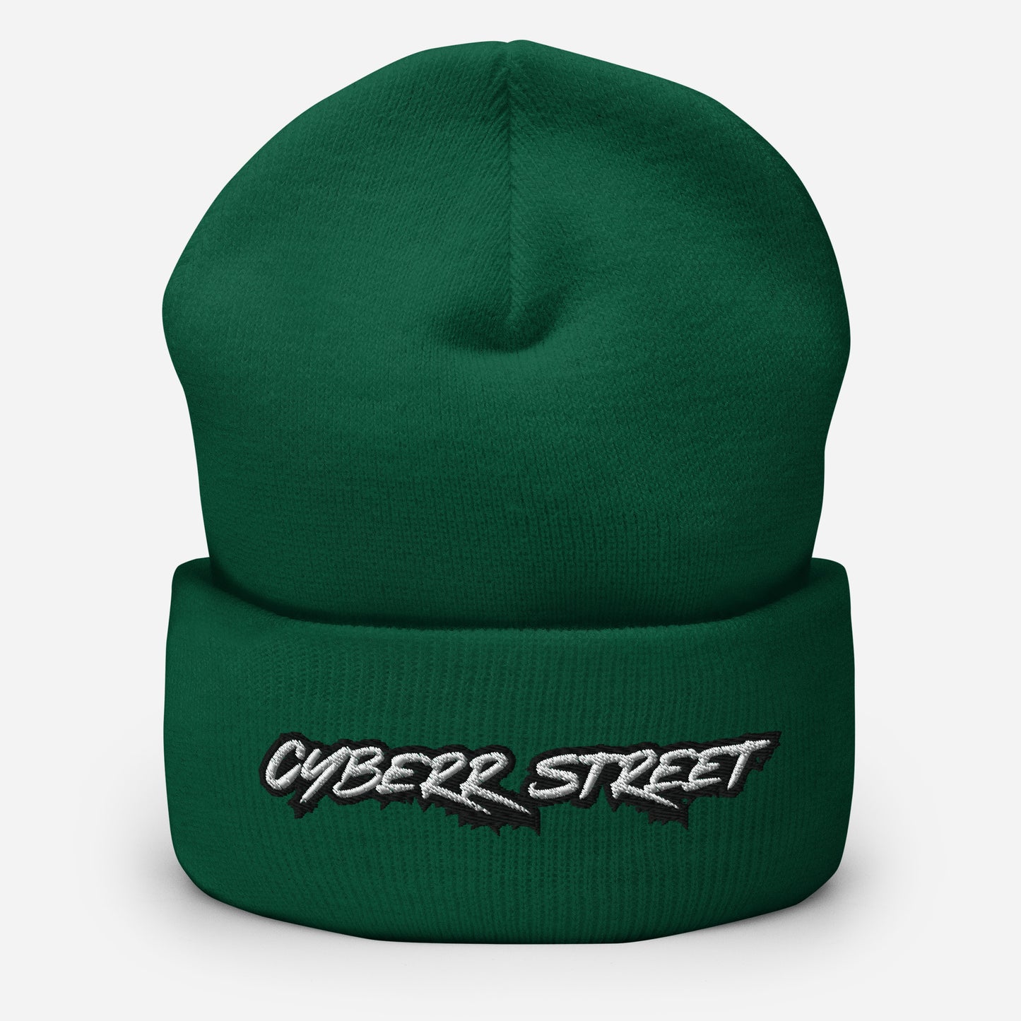 Unisex Cyberr Street Cuffed Beanie W/B