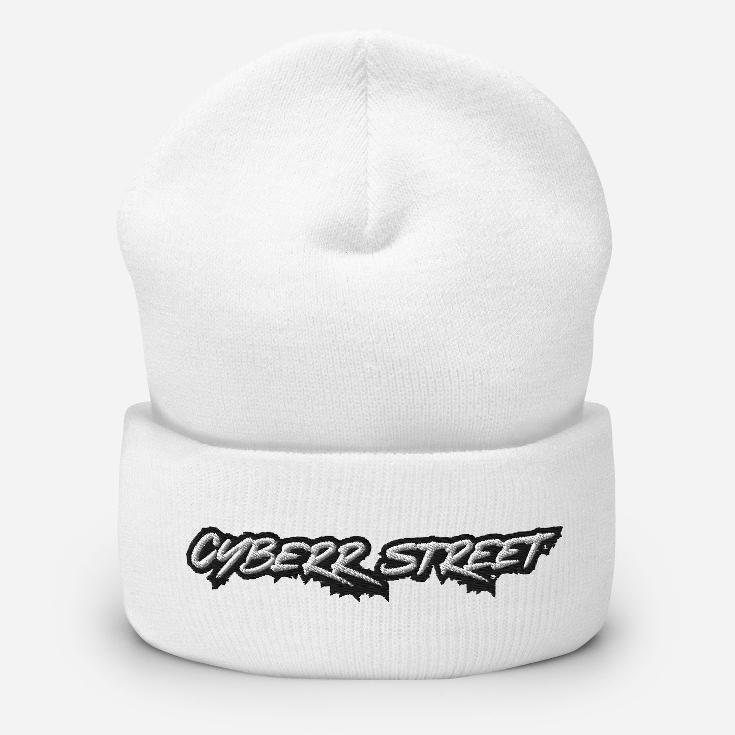 Unisex Cyberr Street Cuffed Beanie W/B