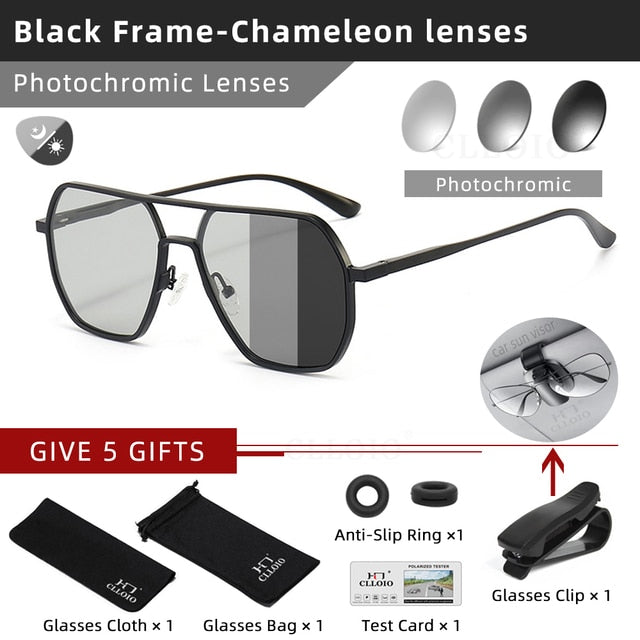 Aluminum Photochromic Sunglasses