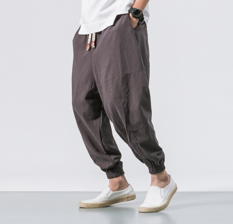 Men Kimono Haori Trousers