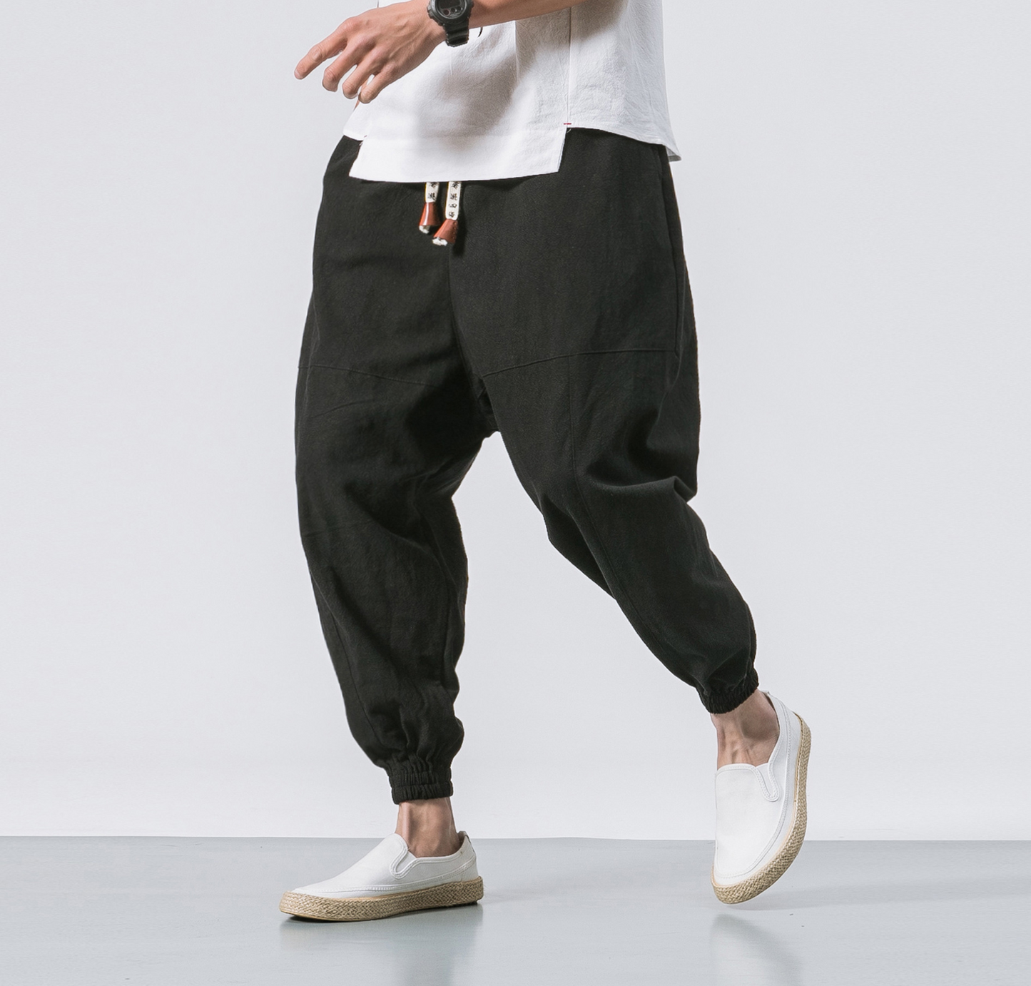 Men Kimono Haori Trousers