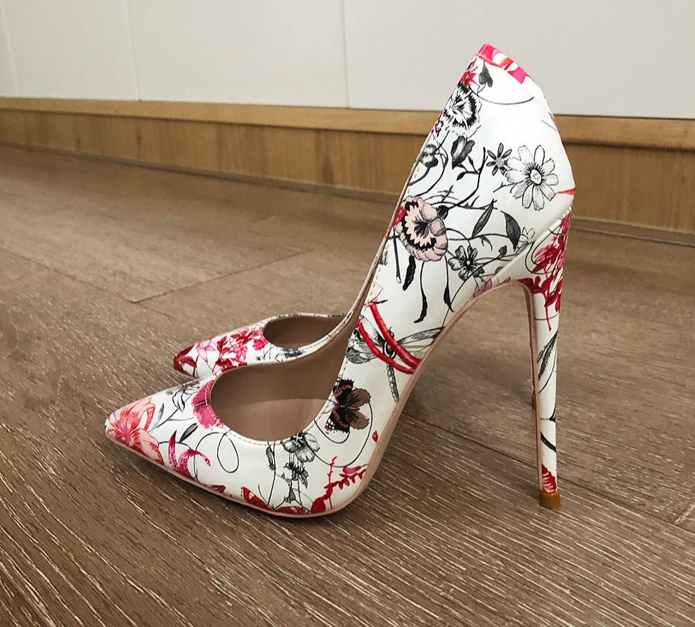 Veowalk Flowers Stiletto Pumps