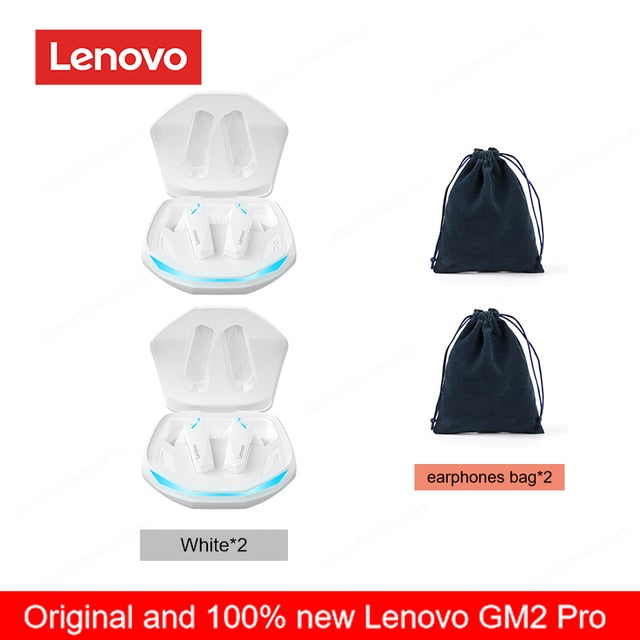 Original Lenovo GM2 Pro 5.3 Earphone Bluetooth Wireless Earbuds Low Latency Headphones HD Call Dual Mode Gaming Headset With Mic