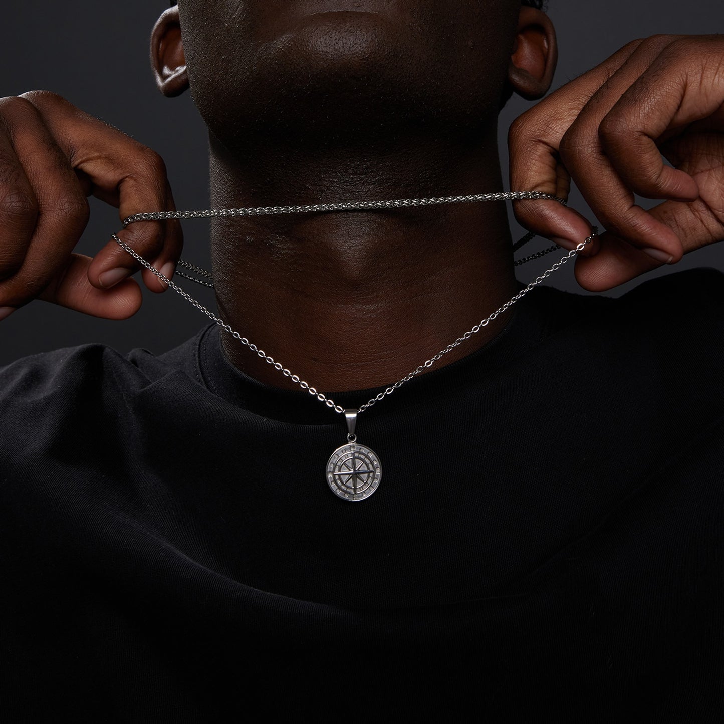 Vnox Layered Necklaces for Men