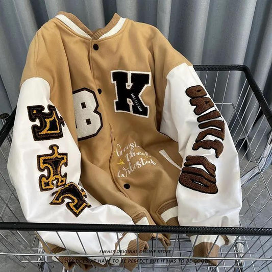 Embroidered Baseball Uniform Jacket