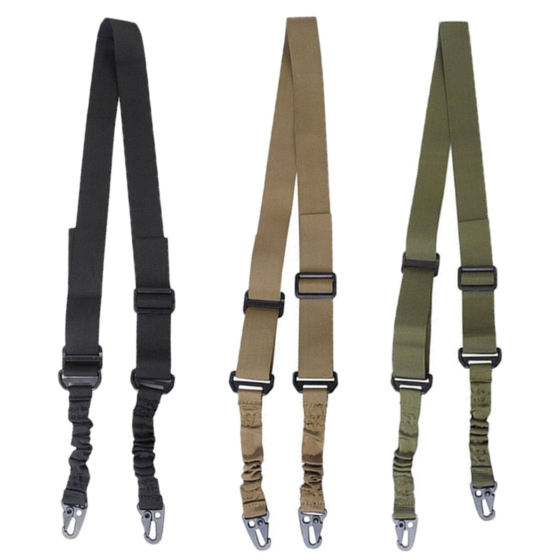 Tactical 2 Point Sling Shoulder Strap Outdoor Rifle Sling Shoulder Strap Metal Buckle Belt Hunting Accessories Tactical Gear (Private Listing)