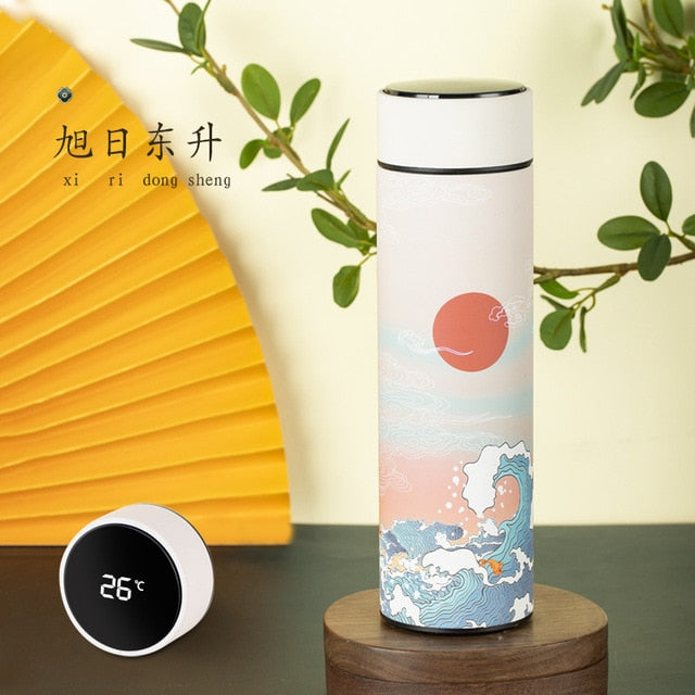 Temperature Display Thermos Bottle Cup