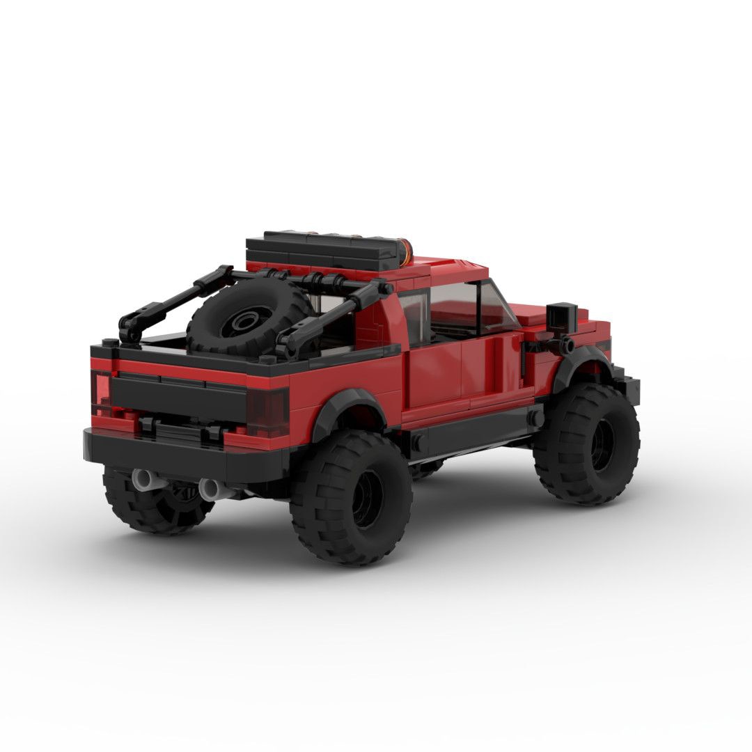 Technical Ford Raptors F-150 Pickup Truck Car Building Blocks